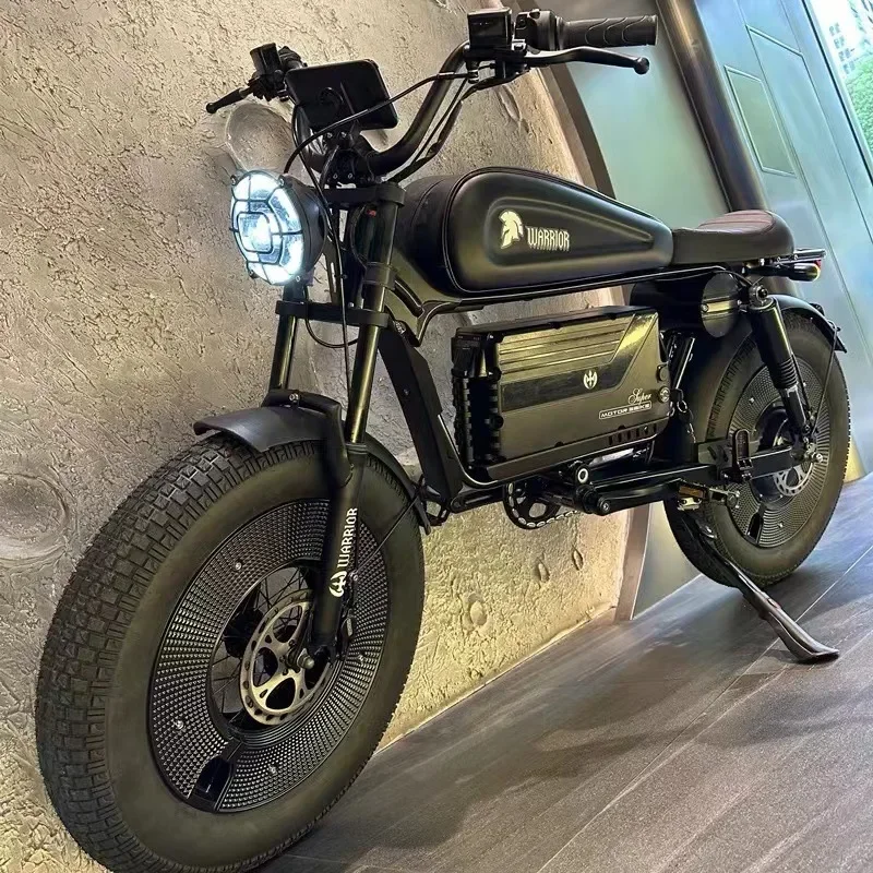 Zpw-大人用の黒い戦士電動自転車,20インチ電動自転車,ワイド