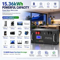 LiFePO4 48V 300Ah 15Kwh batterie 51.2V 100Ah 200Ah 120Ah 150Ah batterie au Lithium 6000 Cycles 48V stockage d'énergie solaire Akku STOCK ue 3