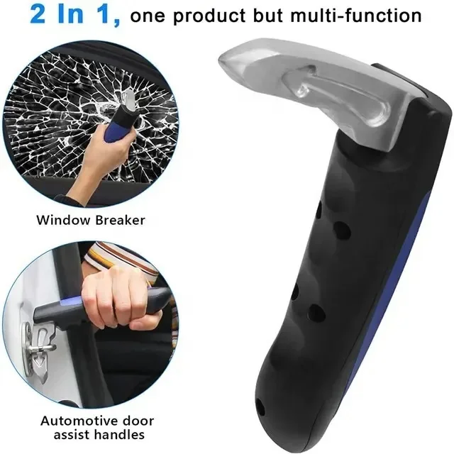 Maniglia di Assistenza per Portiera Auto 2 in 1, Maniglia Multifunzione per Veicoli, Rompivetro Portatile, Maniglia di Assistenza per Auto - Image 2