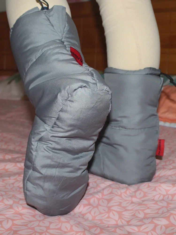 Thiened Cotton Foot Covers Warm Outdoor Cam Adjustable Elastic Anti-freeze Feet Winter Sports Hiking Protection Covers