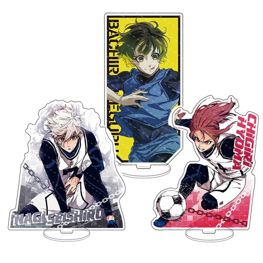 

Anime Figure Blue Lock Stands Cosplay Isagi Chigiri Bachira Nagi Karasu Cartoon Acrylic Stand Model Plate Fans Gift