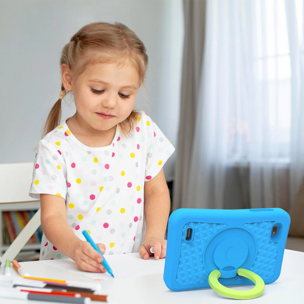 Kid Tablet Android Tablet Tablet PC QPS 8" Kid Tablet Android12 2GB 32GB Quad Core WIFI Google Play Children Tablet for kids in Hebrew Kids-proof Case 4000mAH