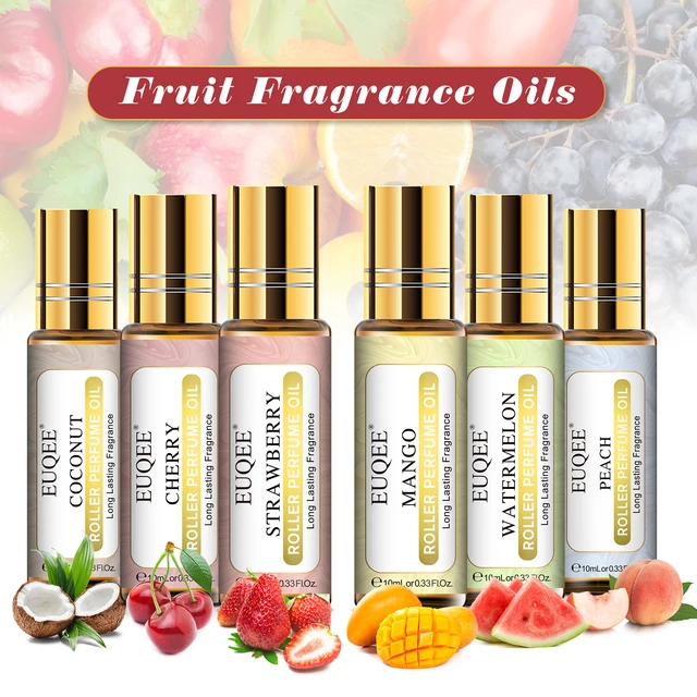 10ml Pure Fruit Flower Aroma Fragrance Oil for Candle Soap Making  Strawberry Mango Passion Musk Banana Coconut Oil with Dropper