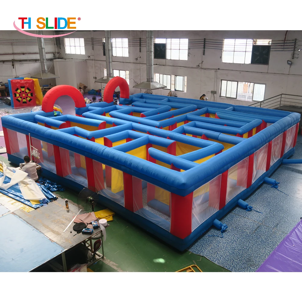 fast air shipping, inflatable maze game,outdoor challenge game inflatable haunted house for Halloween 2