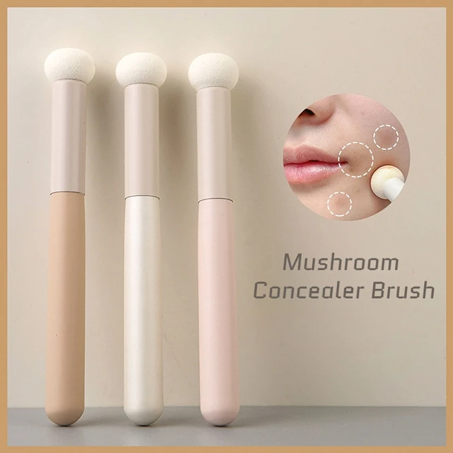 1pc Small Mushroom Concealer Brush Soft Makeup Powder Puff Wet Dry Use  Natural Lip Brush Face Contour Blending Makeup Brushes - Makeup Brushes -  AliExpress