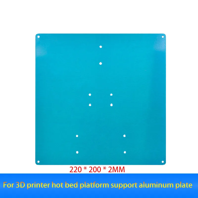 For 3D Printer Accessories Hot Bed Aluminum Plate 220x200x2mm Heating Platform Bottom Plate Heating Bed Support Aluminum Plate for 3d printer accessories hot bed aluminum plate 220x200x2mm heating platform bottom plate heating bed support aluminum plate