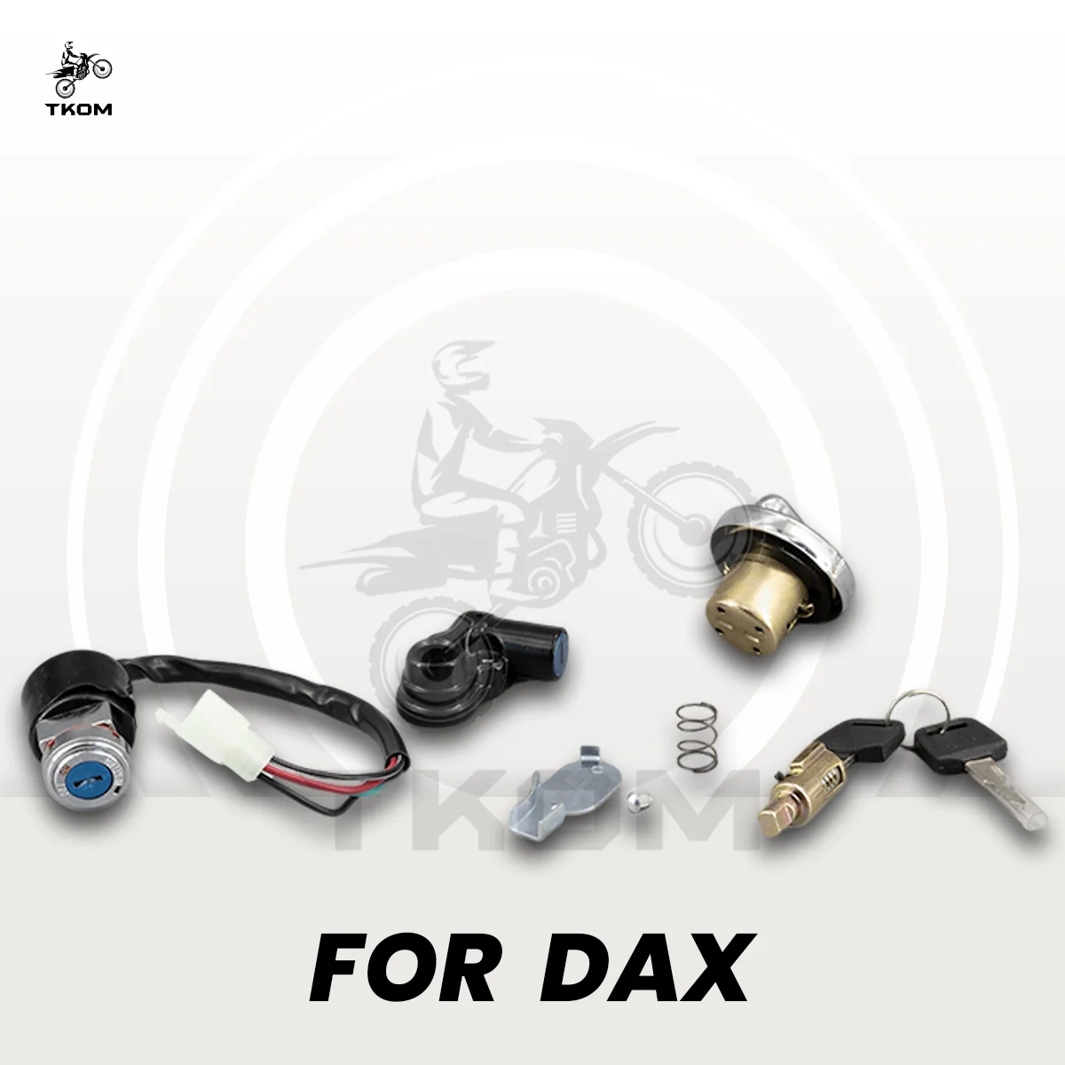 CT70 12V 잠금식 시트 래치 점화키 스위치 세트 오토바이 연료탱크 캡 잠금 세트 (CT70 DAX ST50 ST70 CT90 아이스베어용)