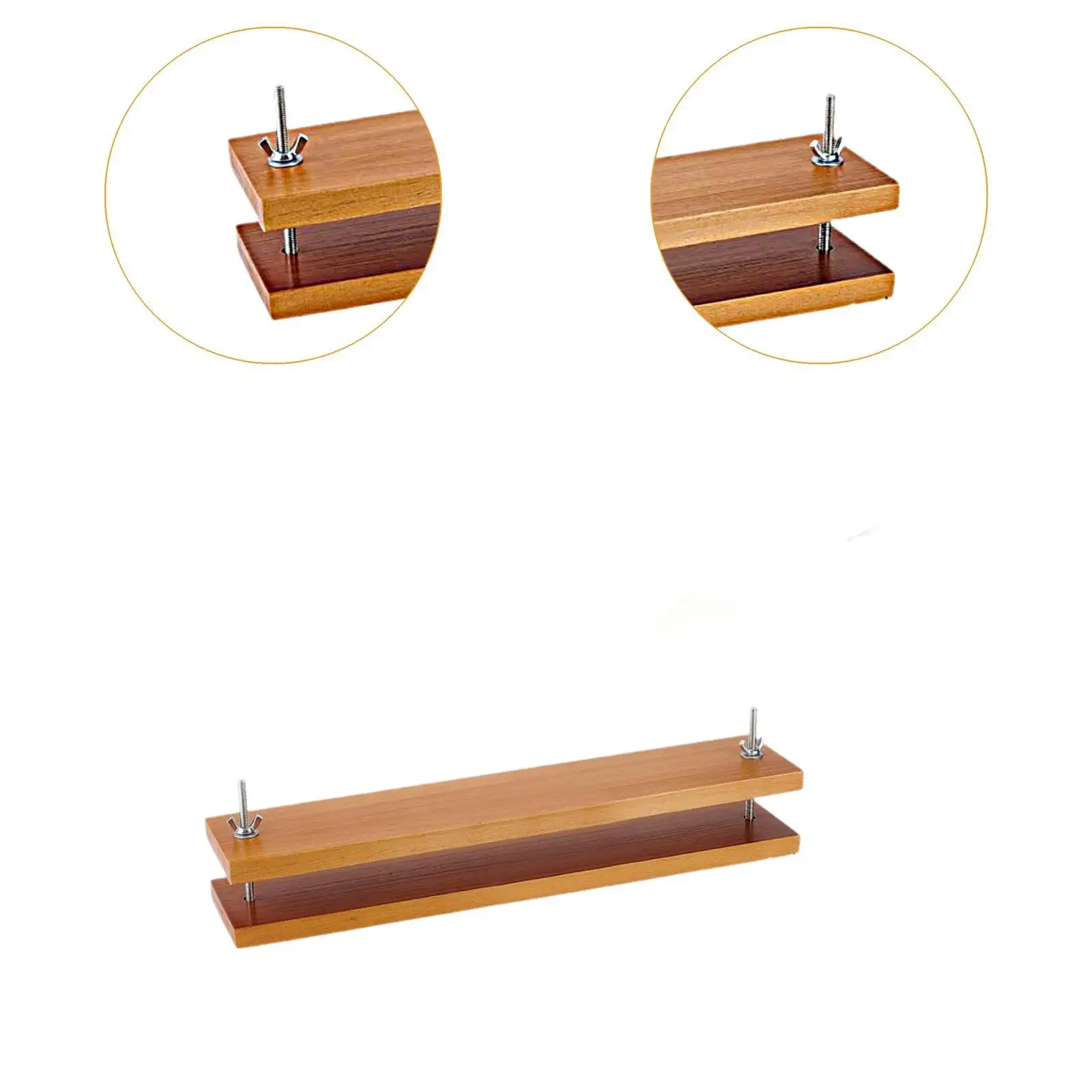 Wooden Bookbinding Press Convenient to Use Practical Wooden Book Press Binding for School Desktop Home Scrapbooking Tags