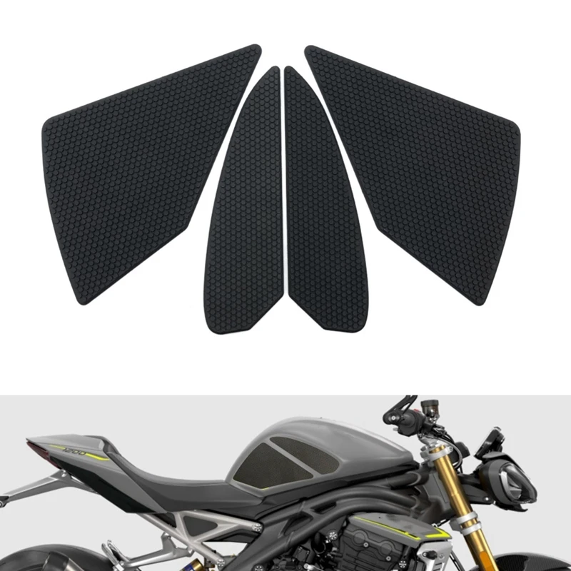 

NEW-Motorcycle Tank Traction Pad Anti Slip Sticker Gas Knee Grip Protector For TRIUMPH SPEED TRIPLE 1200 RR 2021-2023