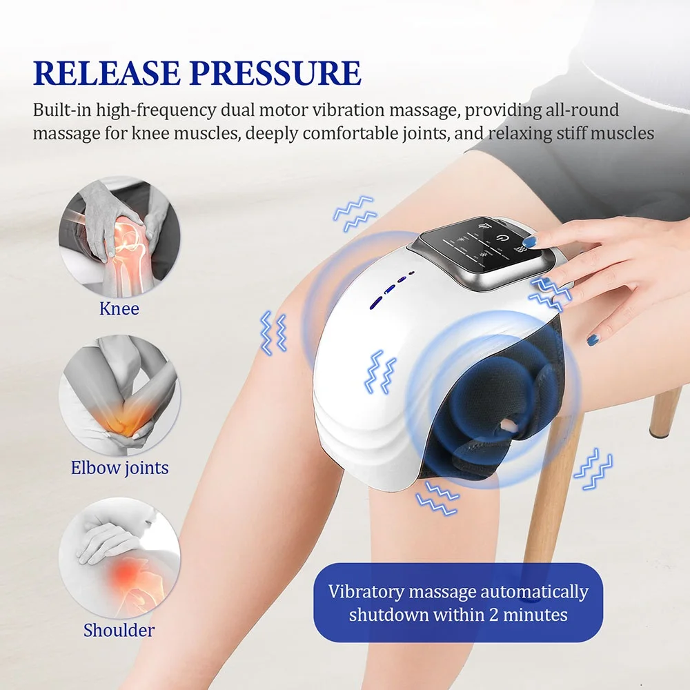 Elektrische Vibration Knie massage heißes Kompression gelenk entspannendes Massage gerät Kniescheibe Luftdruck Ellbogen Schulter massage gerät