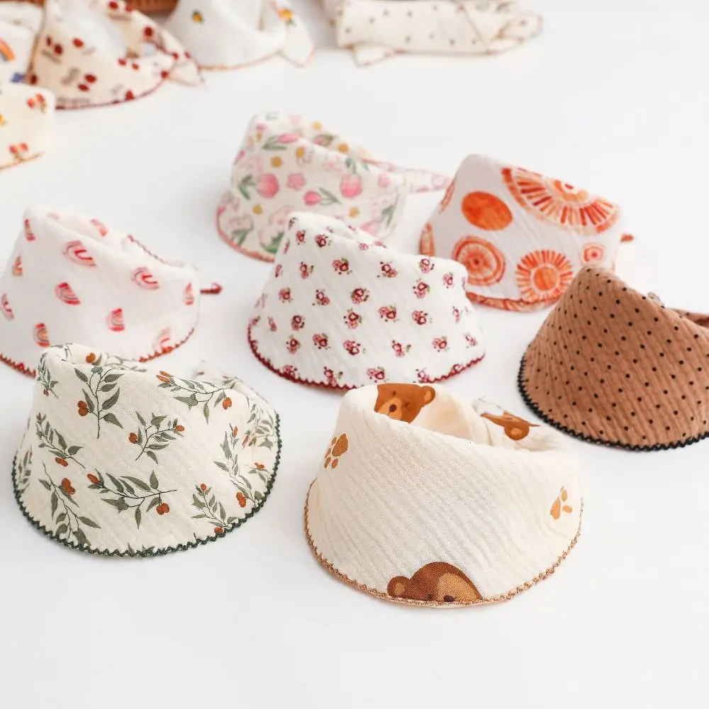

for Newborn Bear Snap Button Rabbit Feeding Drool Bibs Korean Style Cotton Bibs Burp Cloths Baby Muslin Bibs Saliva Towel