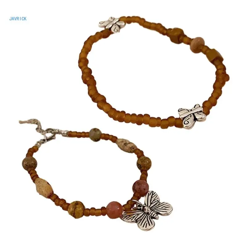 

Bracelet with Round Rice Beads Wristlet Delicate Handchain Jewelry for Women