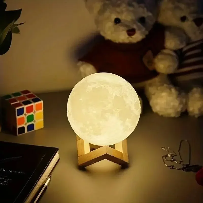 1 LED Moon Light Galaxy Light DIY Moon Night Light Bedroom Decoration