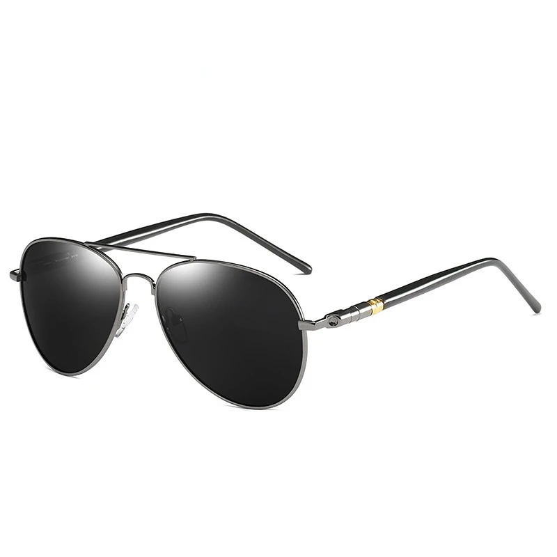 Luxus männer Polarisierte Sonnenbrille Fahren Sonnenbrille für Männer Frauen Marke Designer Männlichen Vintage Schwarz Pilot Sonnenbrille UV400_voghion.com