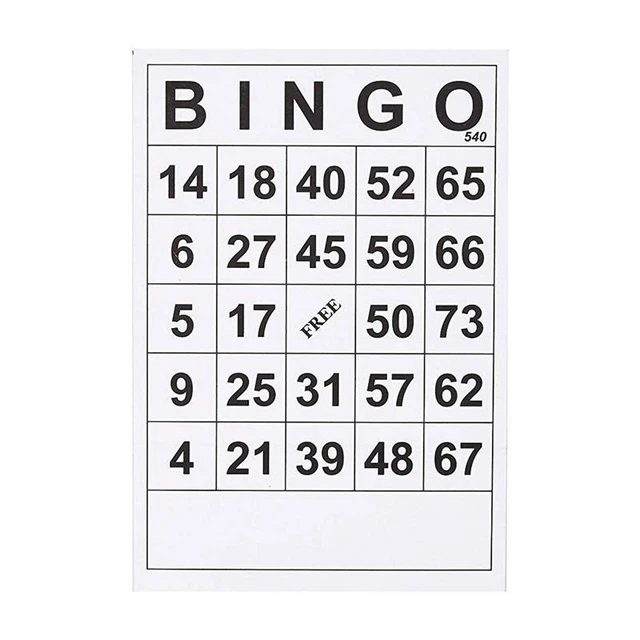 Cartas de Bingo