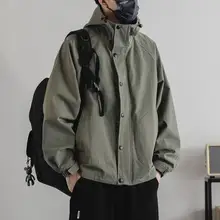 

Japanese Fashion Brand Vintage Overalls Jacket Hooded Men2021Spring and Autumn New Trendy All-Match Loose Outdoor Jacket Coat