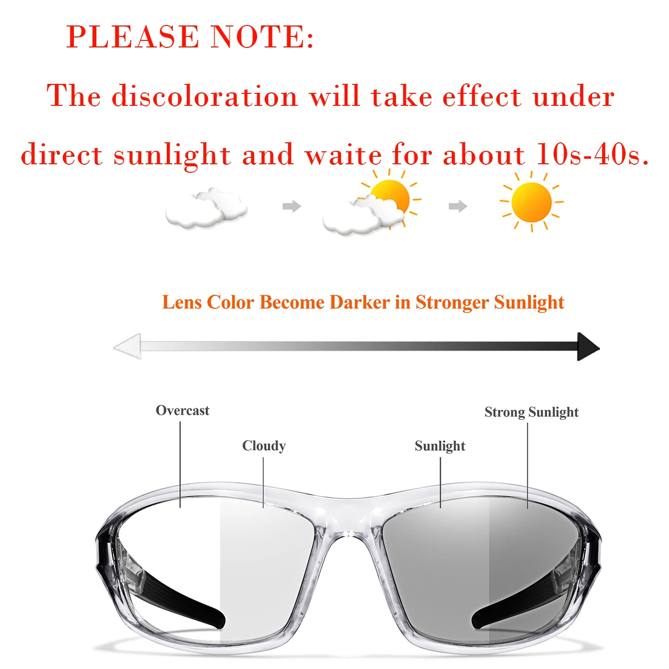 Style Photochromic Eyewear Cycling