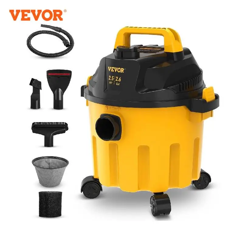 VEVOR Portable Wet and Dry Vacuum Cleaner 800W/1200W Power Strong Suction Vacuum Cleaner