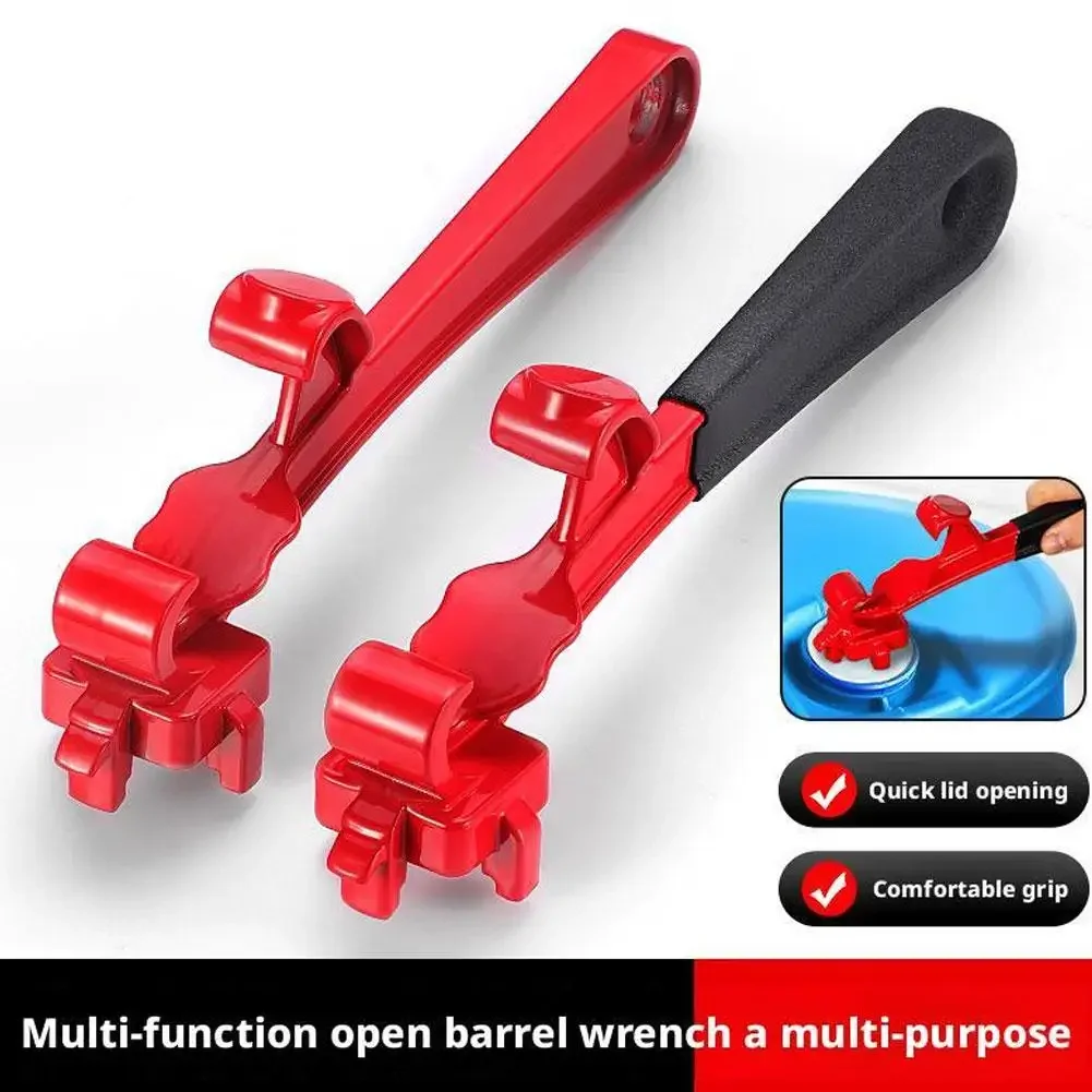 Multifunctional Paint Bucket Open Lid Wrench Labor Saving Non Slip Metal Barrel Lid Opener Tool Rust Resistant