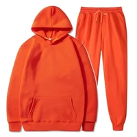 Basic Fleece Hoodies And Sweat Pants Set Men Jogger Set Wholesale Track Suit Sportswear Tracksuits Unisex Ensemble Jogging Homme - Image 5