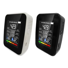 

CO2 Detector Indoor Air Quality CO2 Monitor Carbon Dioxide Monitor Temperature And Relative Humidity Detector TVOC HCHO