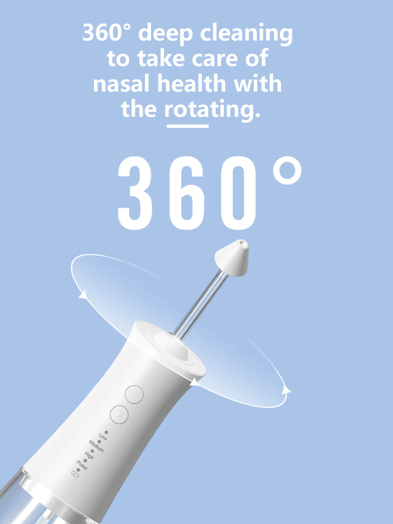 Electric Nasal Irrigator rechargeable deep cleaning nose cleaner