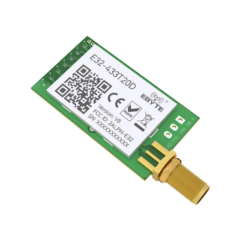 Wireless Module LoRA 433MHz UART RF Module 433MHz 20dBm 3km CDSENET E32-433T20D Wireless Transceiver Transmitter Receiver SMA-K Antenna