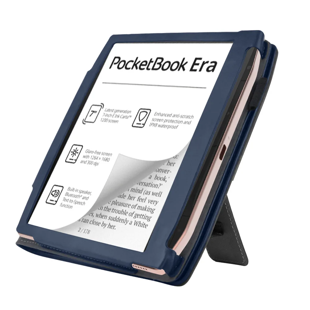 Premium 7 E-Reader Case with Hand Strap and Auto Sleep/Wake Feature