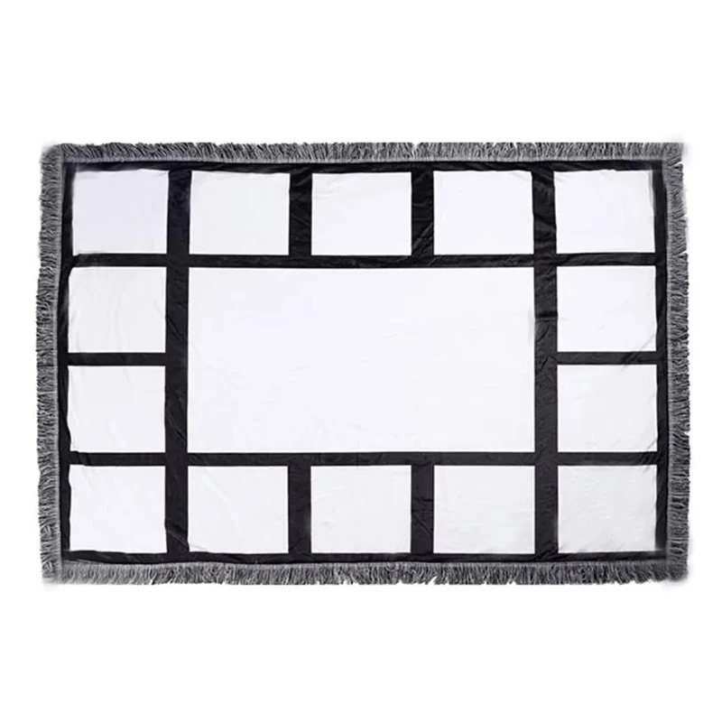 

10pcs/Lot High quality Sublimation Perfect 15 panel Velvet blanket blanks DIY design