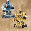 Watch And Controller Dual Remote Control Robot 2.4G Lighting Smoking 360° Rotation Lanuch Bullet All Terrain RC Robot Toy Gifts 2