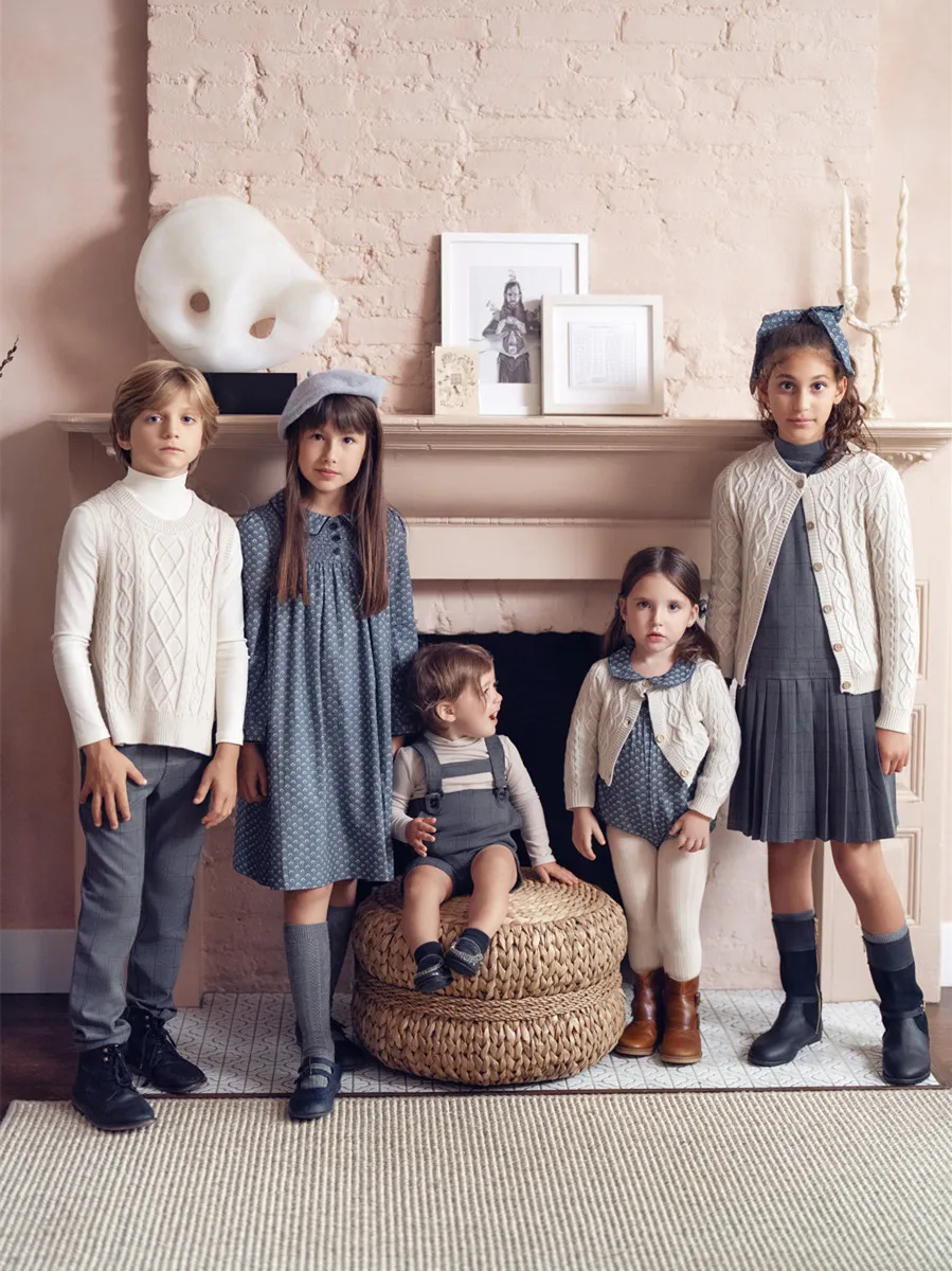 Autumn Family Matching Clothing wool knitted boys and girls clothes