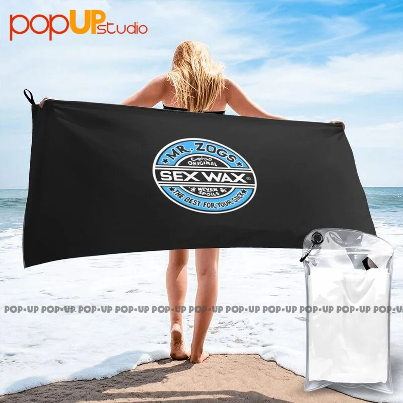 Sex Wax Mr Zogs Surf P-359 Quick Dry Towel Surf Wrapped Lightweight Sports Towel