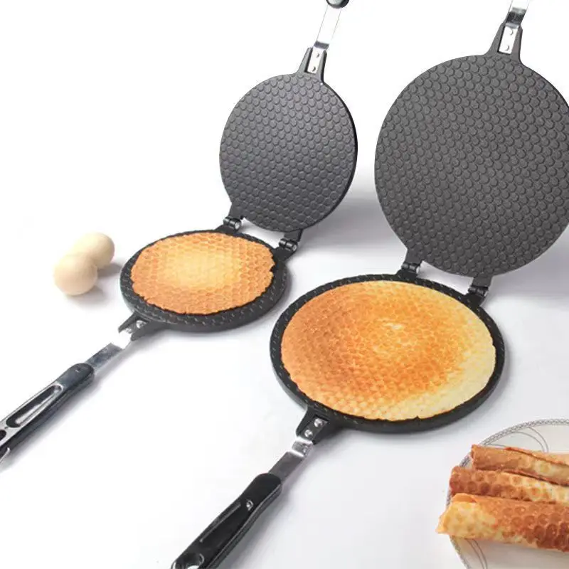 Baking mould, cake waffle maker Non-Stick Omelet Mold Egg Roll Baking Pan Waffles 17/20cm for The Baking Pan Cake Ice Cream Cone Maker Bakeware Home Cookie pan