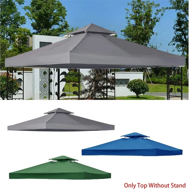 3M Canopy Top Cover UV Replacement Polyester Cloth Outdoor Sun Tent Roof Spare Part for Garden BBQ Party Wedding Camping Awning