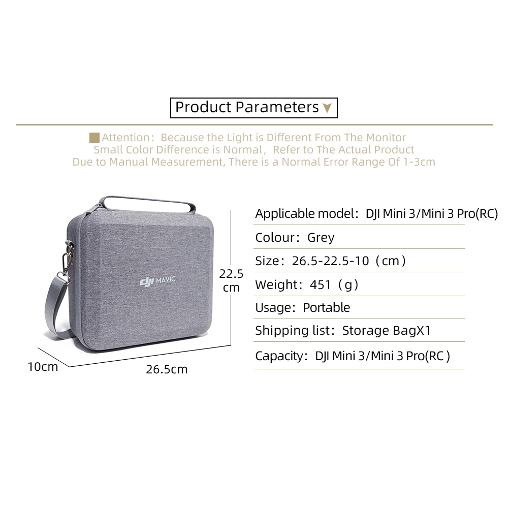 Dji Mini 3 Pro Storage Bag Case For Drone Accessories