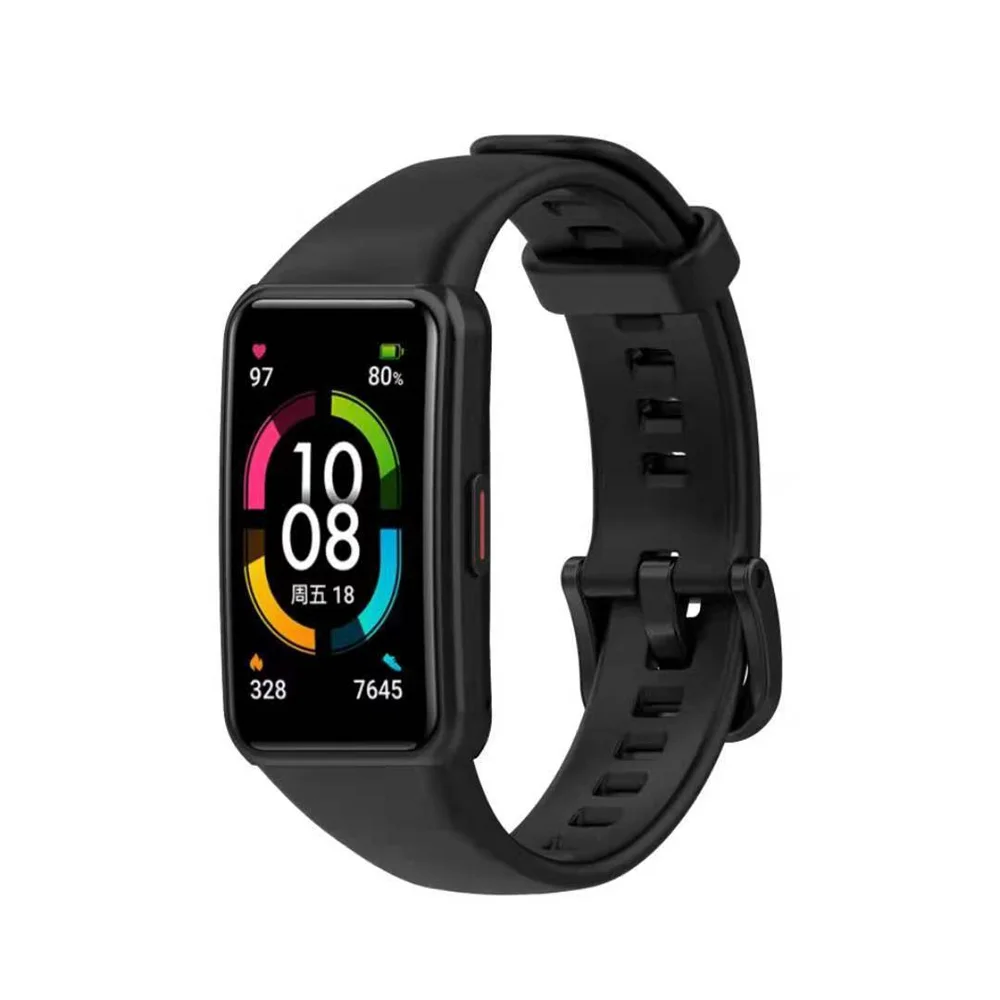 

Watch Strap Replacement Strap for Huawei Band 6 7 Strap Silicone Watch Wrist Strap for Honor Band 6 7 Strap Smart Accessories