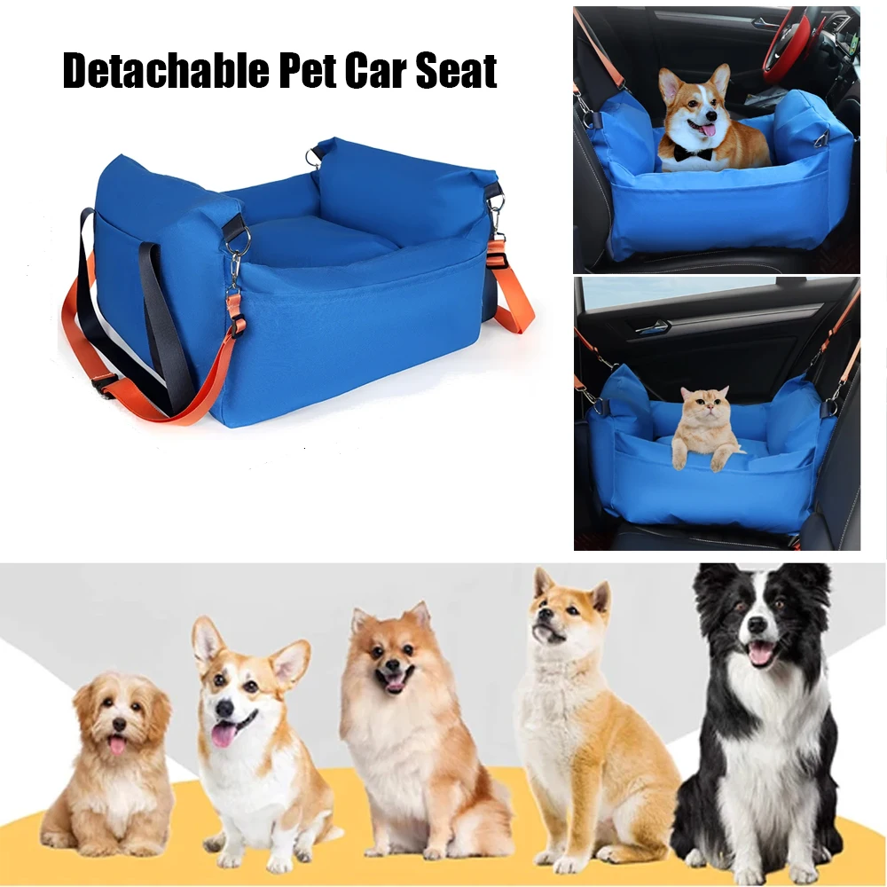 

Detachable Dog Car Seat for Small Dogs Fully Washable and Safety Pet Dog Car seats Soft Dog Booster Sofa Travel Carrier Bed