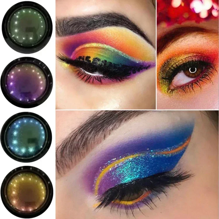 18 Colori Chameleon Eyeshadow Metallic Shiny Eyeshadow Palette Glitter Powder Pigment Professional Eyes Makeup Party Cosmetic