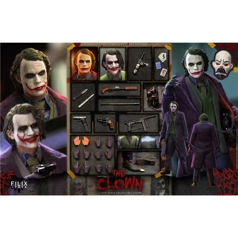 100% Original Filix Toys FX004 1/12 The Cloth Clown Heath