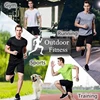 NO LOGO Men's Quick Dry Short Sleeve Gym Running Moisture Wicking Round Neck T-Shirt Training Exercise Gym Sport Shirt Tops 6