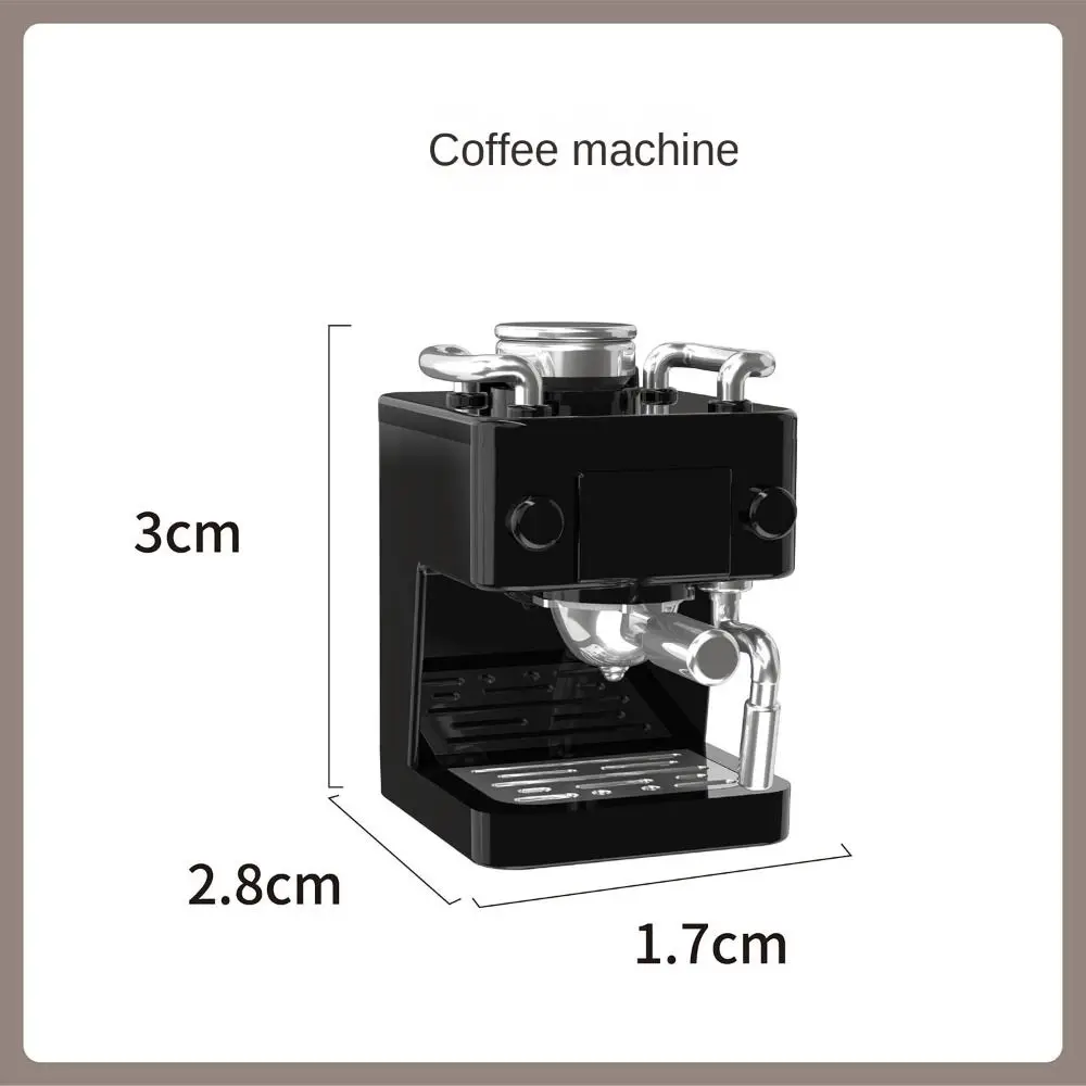 1:12 Dollhouse Miniature Furniture Coffee Maker Bookshelf Counter Table Model Electrical Model Decor Toy Doll Kitchen Ornaments 6