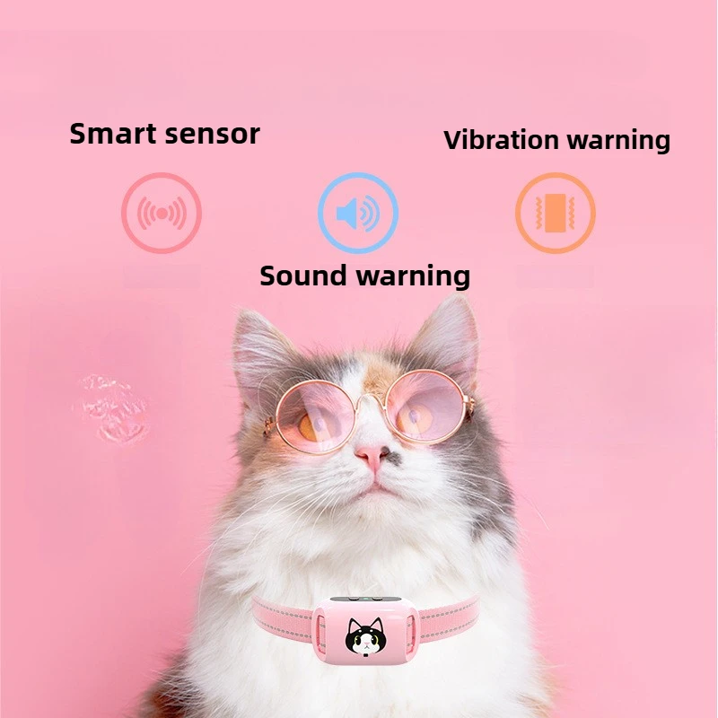 Cat Call Stopper Small Cat Pet Automatic Call Stopper 2 Modes Safe Intelligent Collar Training Portable Rubber Pet Supplies