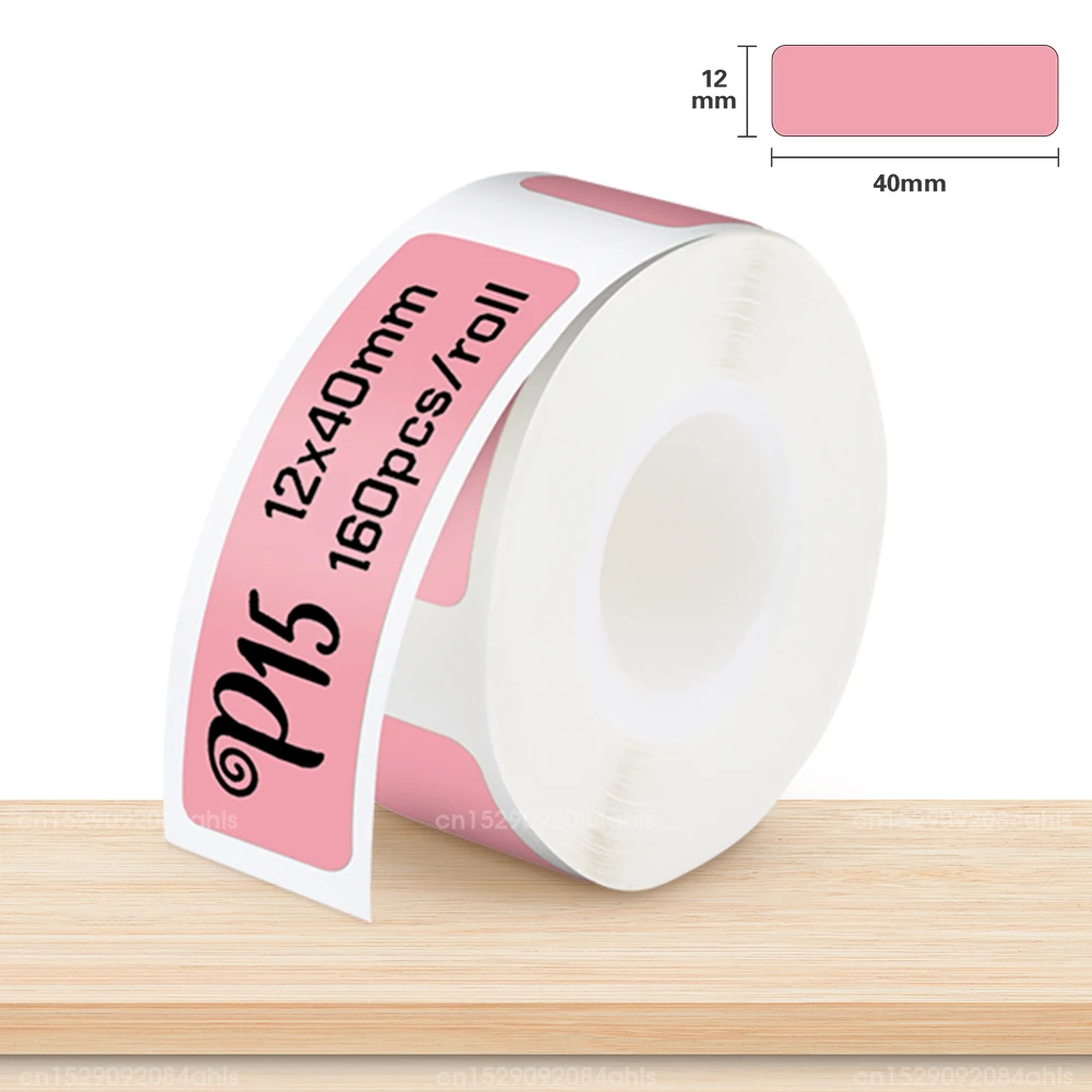 Mini Thermal Printer Label - 8 Rolls 50x15mm White Adhesive Tape For