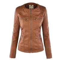 Winter Faux Leather Jacket Women Casual Basic Coats 2022 Ladies Basic Jackets Waterproof Windproof Coats Female Ropa de Mujer 2