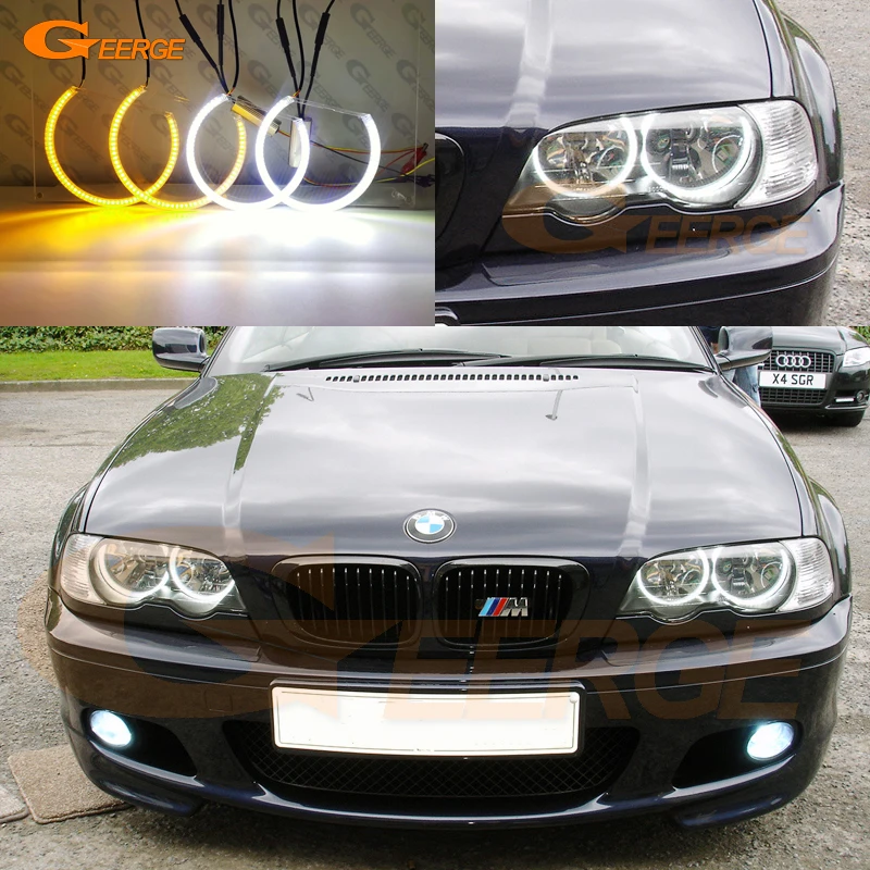 Для BMW E46 Convertible Coupe 2001 2002 2003 ультра яркий A/W переключаемый Дневной светильник с