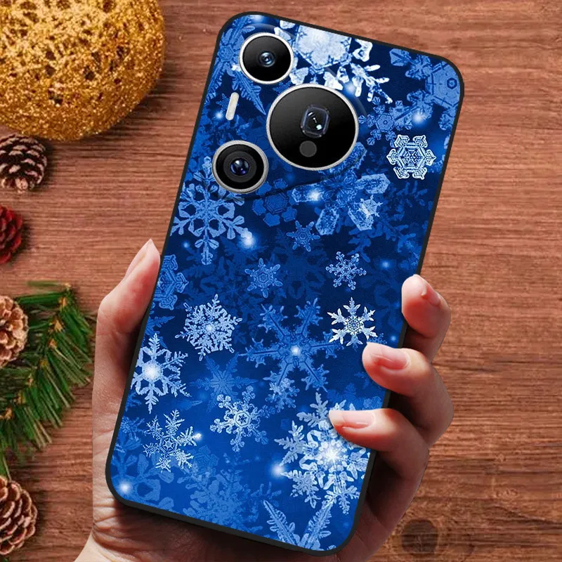 Festive Holiday Painted Silicone Phone Case - Soft and Stylish Cover