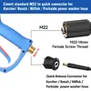 ROUE high pressure washer foam gun kit with five-color nozzle 4080PSI, M22-14 water outlet connector, suitable for Bosch Nilfisk 4