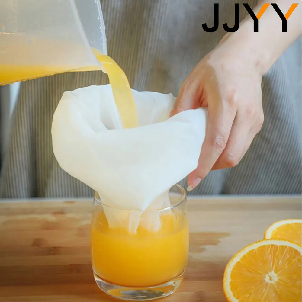 JJYY 100/200/300 Mesh Nylon Filter Nut Milk Bag Net Yogurt Tea Beer Coffee Oil Food Filter Strainers Mesh Kitchen Strainer Bags food strainer bag
