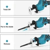 Cordless Reciprocating Saw Adjustable Speed Chainsaw Wood Metal PVC Pipe Cutting Bandsaw Power Tool for Makita 18V Battery 6