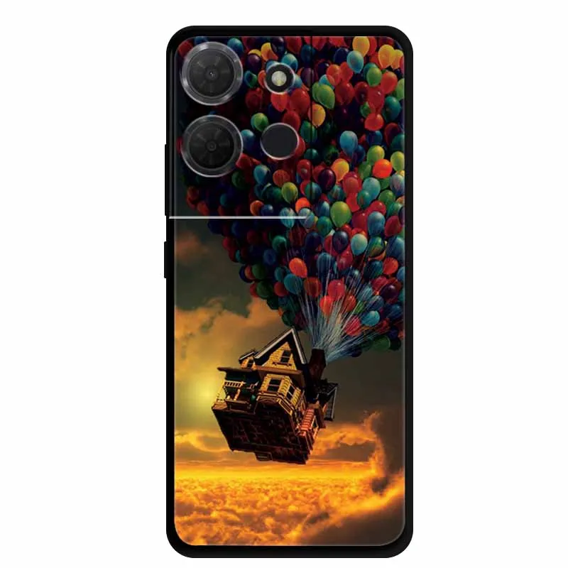 Stylish Black Marble Silicone Phone Cover - Fashionable and Protective TPU Shell